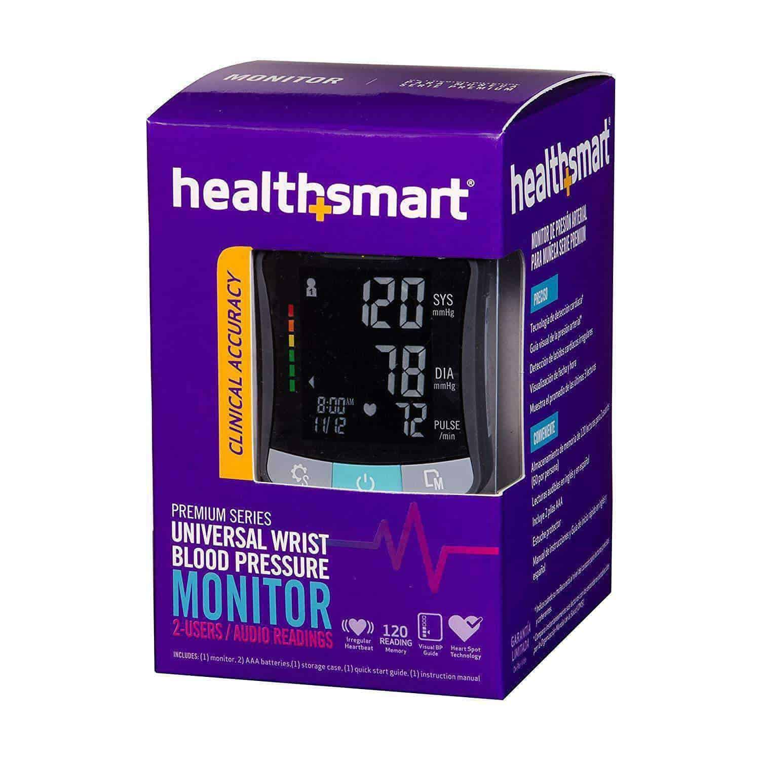 HealthSmart Premium Series Wrist Digital Blood Pressure Monitor