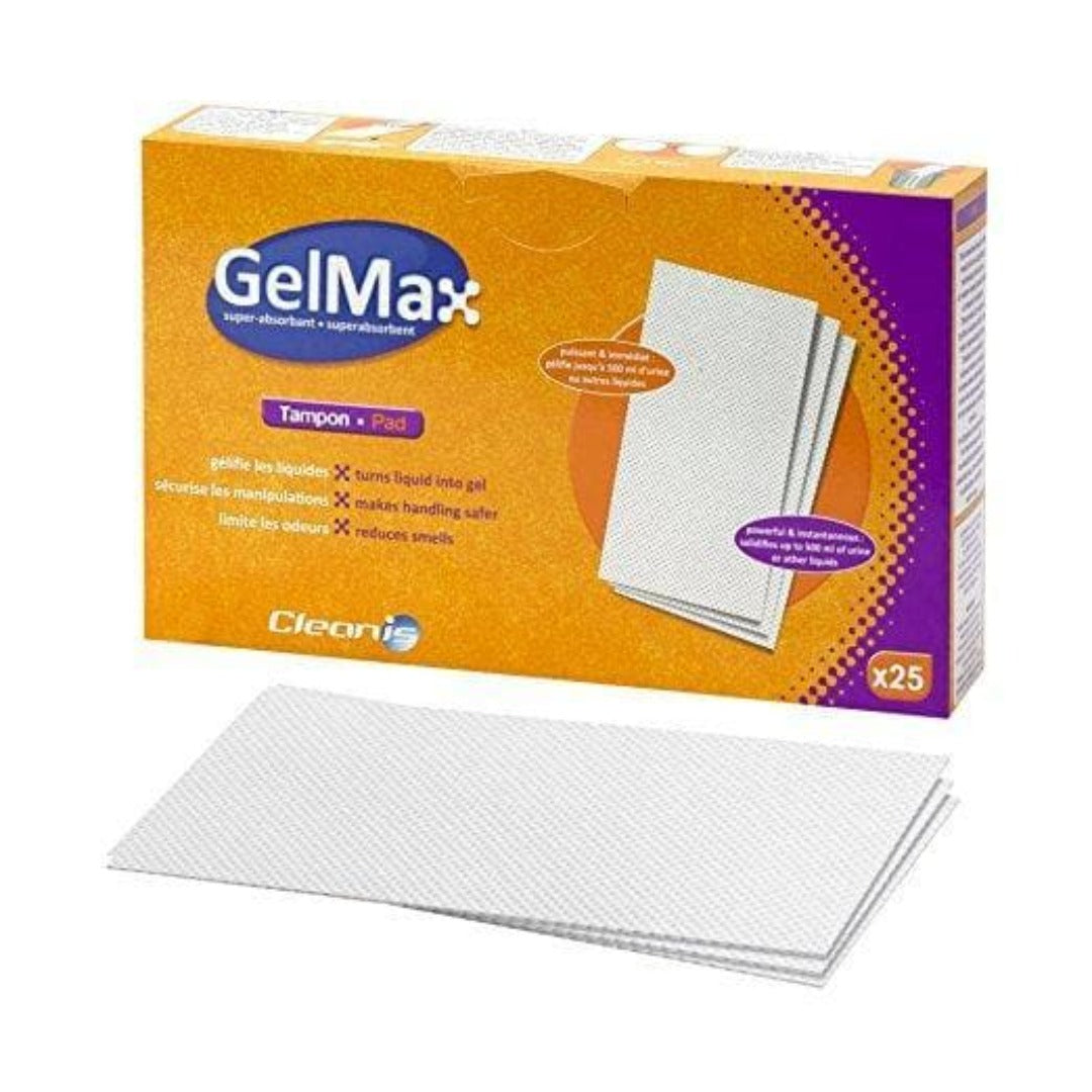 Gelmax Premium Quality Super-Absorbent Pads for Bedside Commode Liners - 25 Count