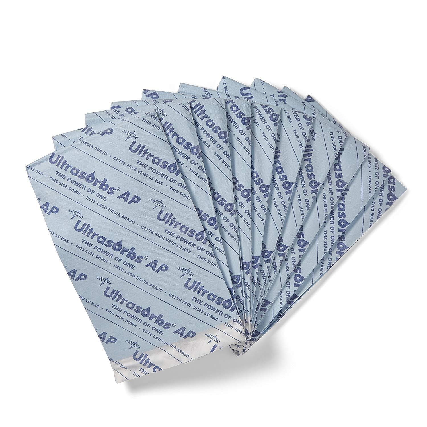 Medline Ultrasorbs AP Drypads, Super Absorbent Disposable Underpads